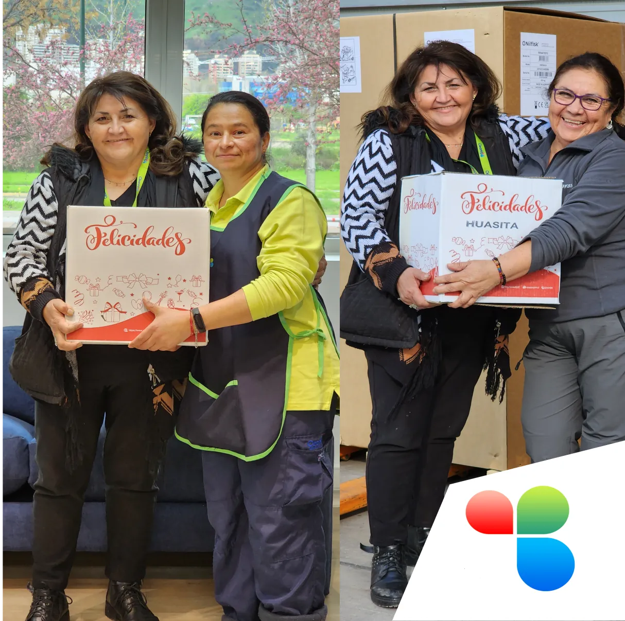 Cajas dieciocheras preparadas para los trabajadores de CleanVip